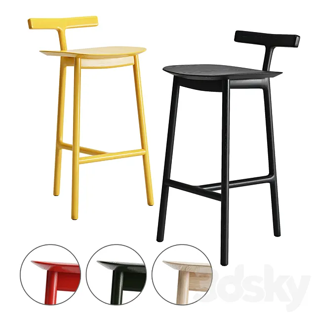 Mattiazzi radice stools 3DS Max Model