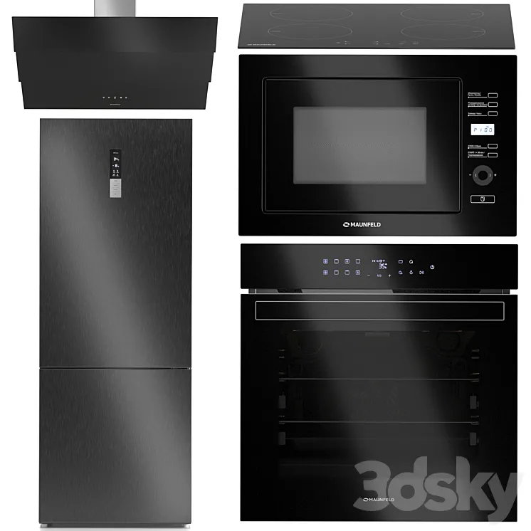 Maunfeld kitchen appliances set 3DS Max