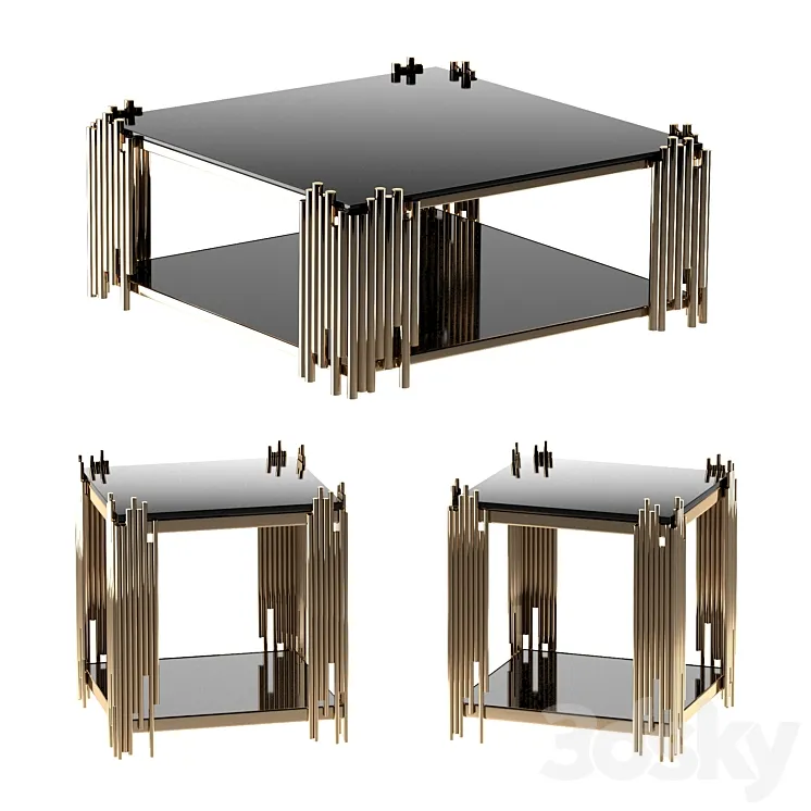 Mauris Square Coffee Table 3DS Max