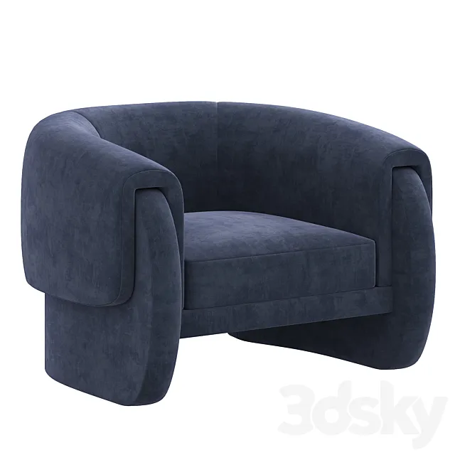 Max Brandt Armchair By Designporn 3ds Max