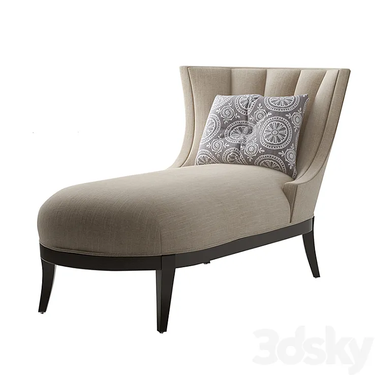 MAX SPARROW. AVA CHAISE LINEN WEAVE 3DS Max