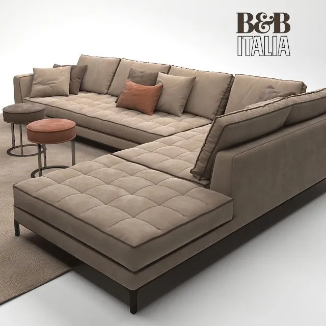 MAXALTO B&B Italia Lucrezia Sofa 3dsMax Model