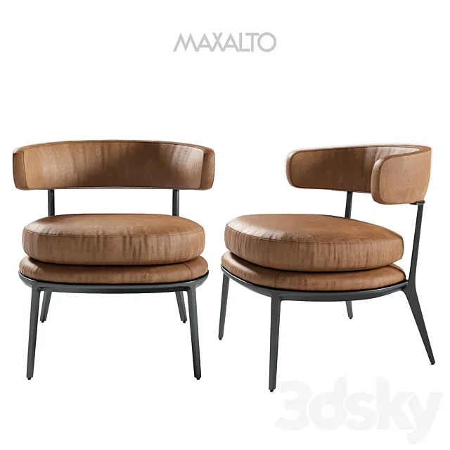 Maxalto Caratos armchair 3DS Max Model