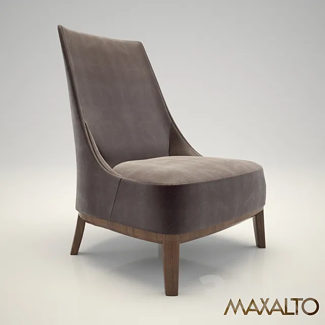 Maxalto Febo armchair Highback 3DS Max Model