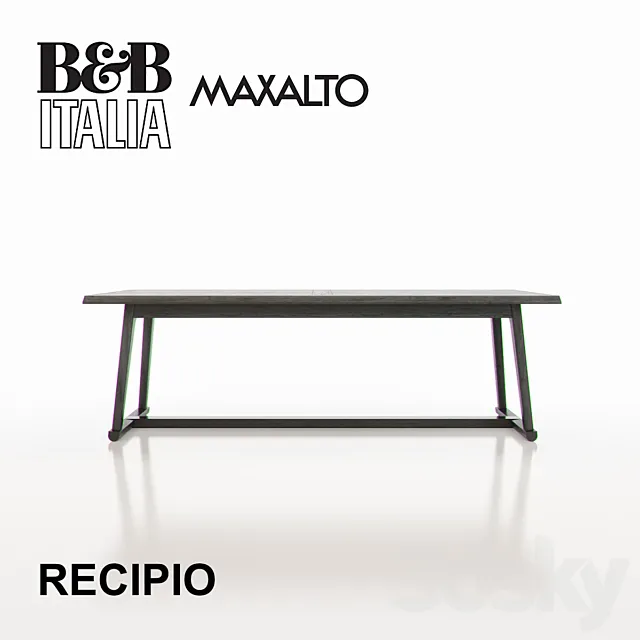 MAXALTO RECIPIO Tables 3DS Max Model