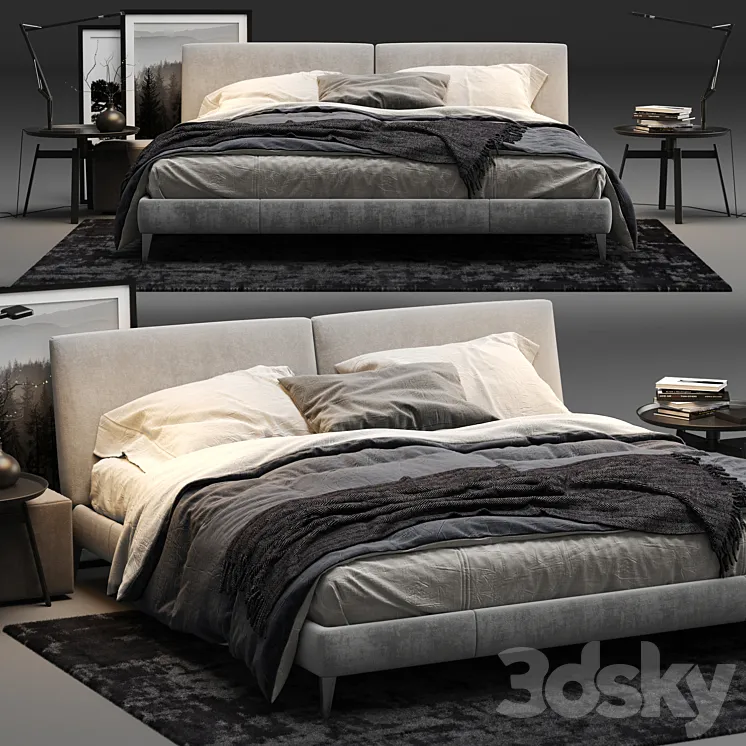 Maxalto Selene – Bed 3DS Max