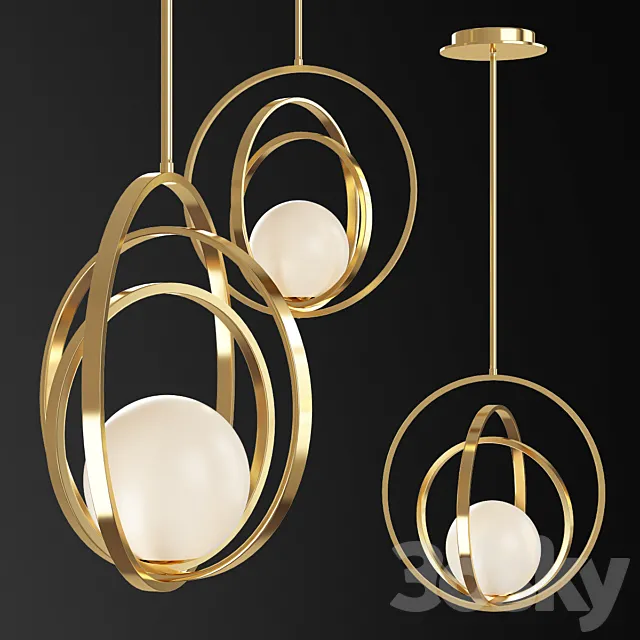 Maxim Coronet 17 Wide Satin Brass Pendant Light 3ds Max