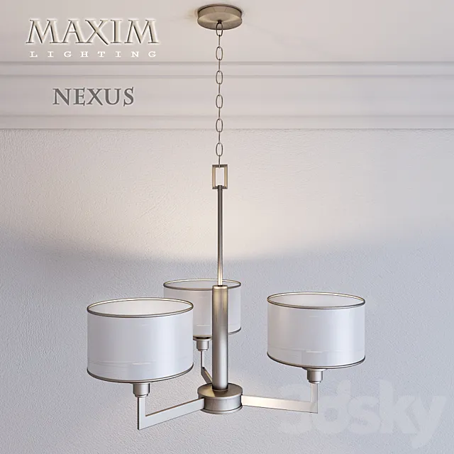 Maxim Lighting Chandelier Nexus 3-Light 3DS Max Model