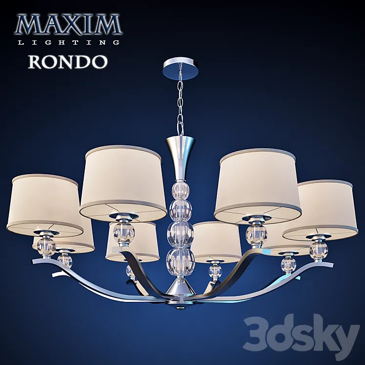 Maxim Lighting Chandelier Rondo 8-Light 3DS Max