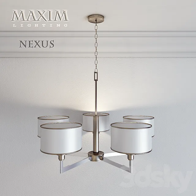Maxim Lighting Nexus Chandelier 5-Light 3DSMax File