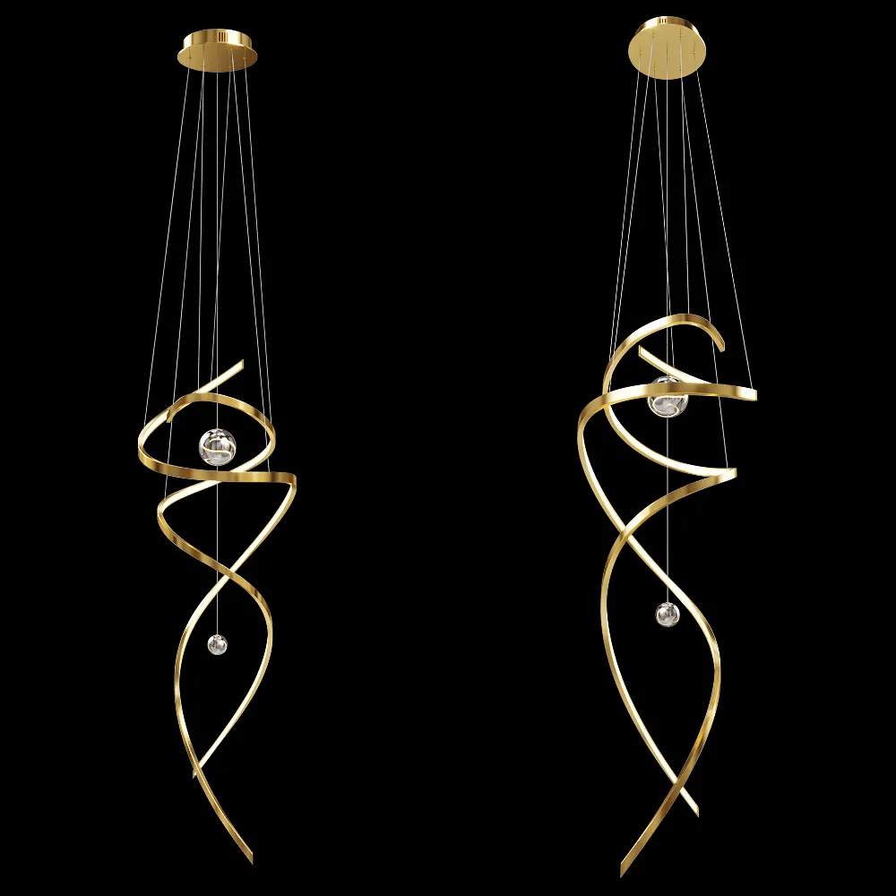 Maxlight – Pendant lamp Ritz P0427D 3ds Max