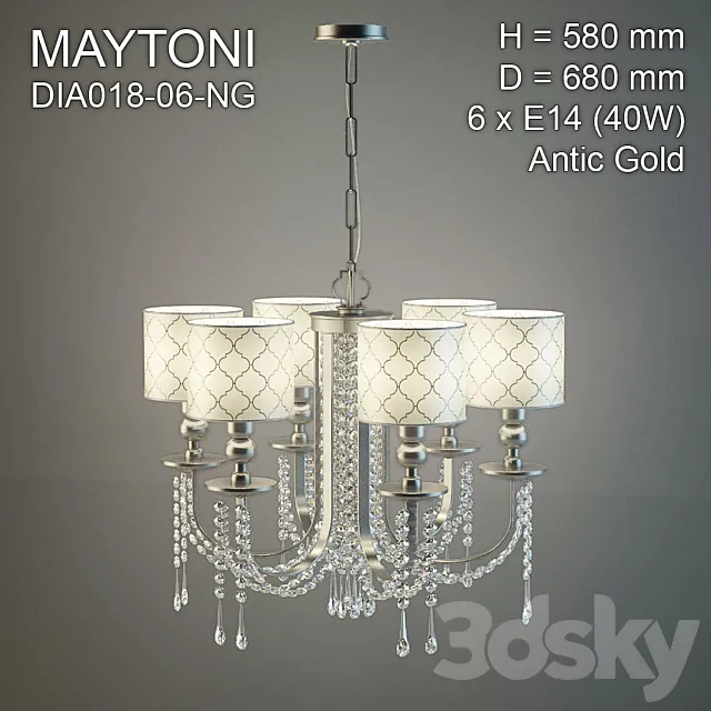 Maytoni DIA018-06-NG 3DSMax File