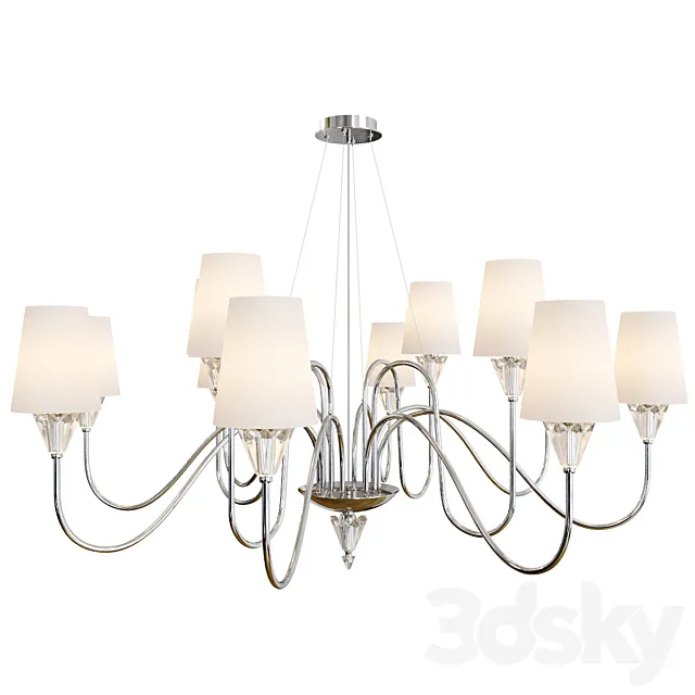 Maytoni Florero chandelier lamp 3ds Max