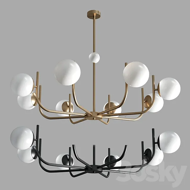 Maytoni Pendant Lamp Rendez-vous gold & black 3DSMax File