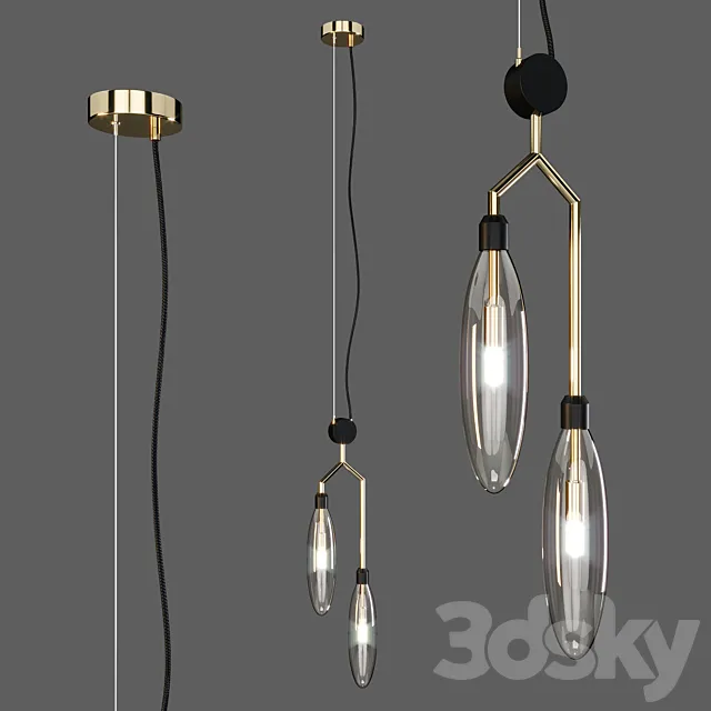 Maytoni: Pendant Lamp – Ventura  (Mod012-pl-02-g) 3DS Max Model