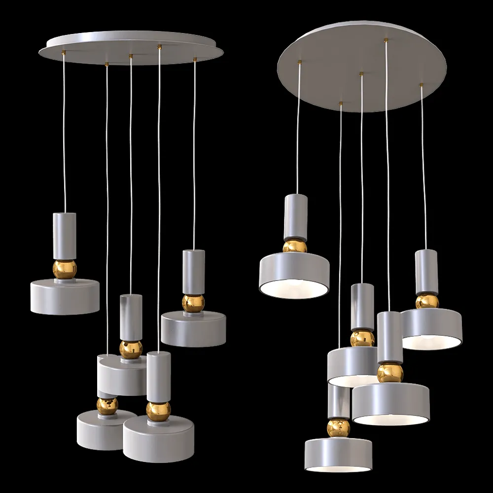 Maytoni – Pendant lamp Void MOD030PL-05GR 3ds Max