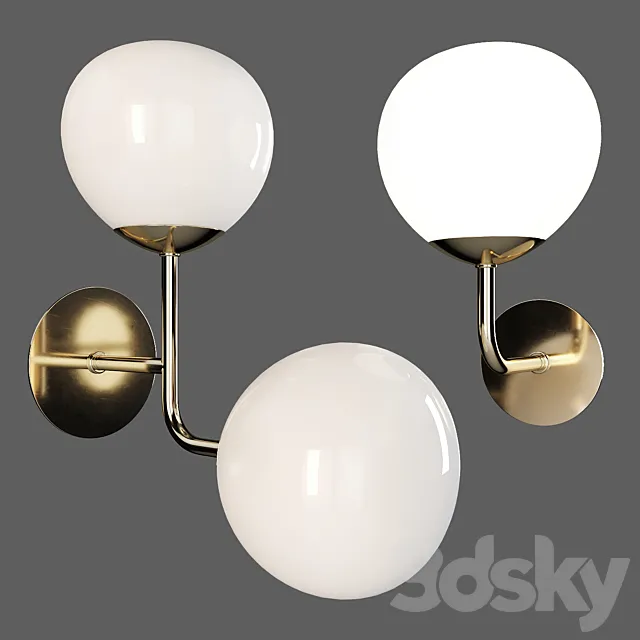 Maytoni: Wall Lamp – Erich (MOD221-WL-01-G and MOD221-WL-02-G) 3ds Max