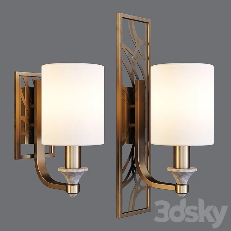 Maytoni: Wall Lamps – Vittoria (H004 – & – H005-WL-01-BG) 3DS Max