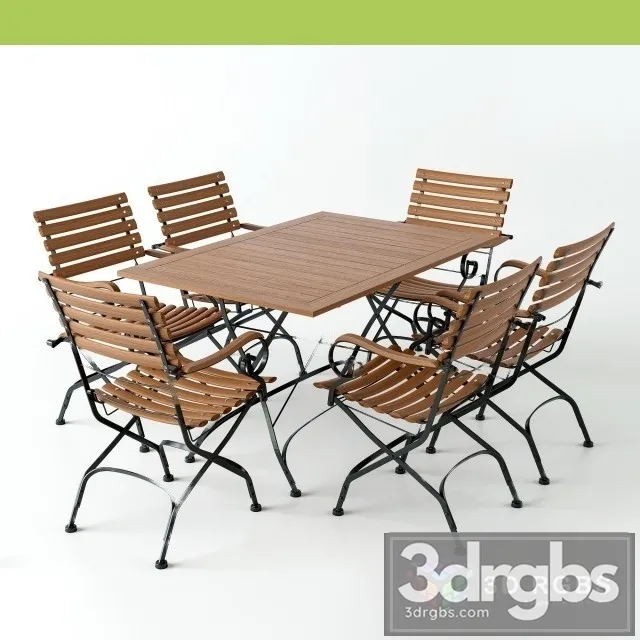 MBM Brazil Table and Chair 3dsmax Download