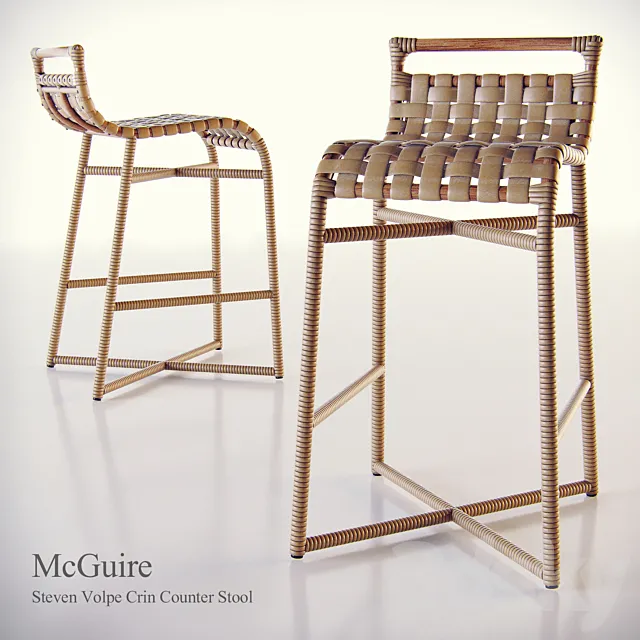 mcguire STEVEN VOLPE CRIN COUNTER STOOL 3DS Max Model