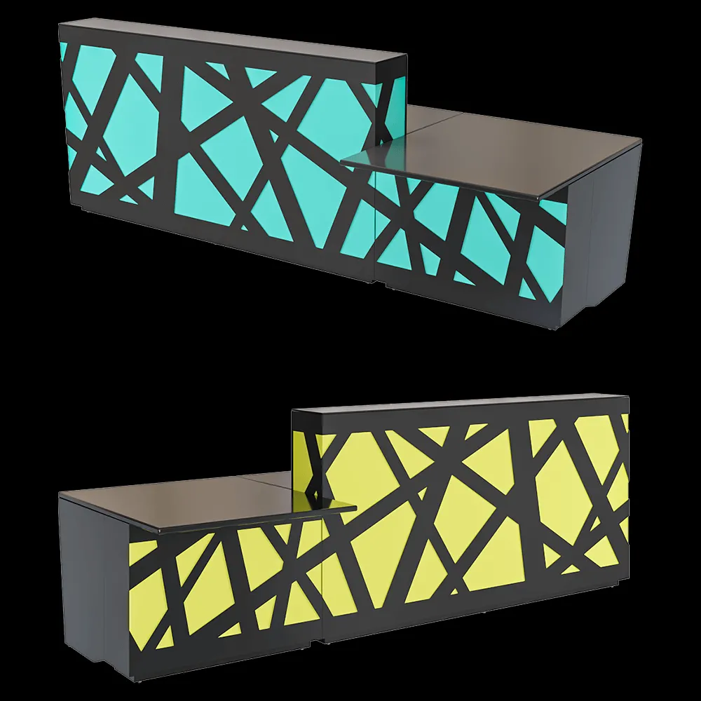 MDD – Reception desk Zig-Zag 3ds Max