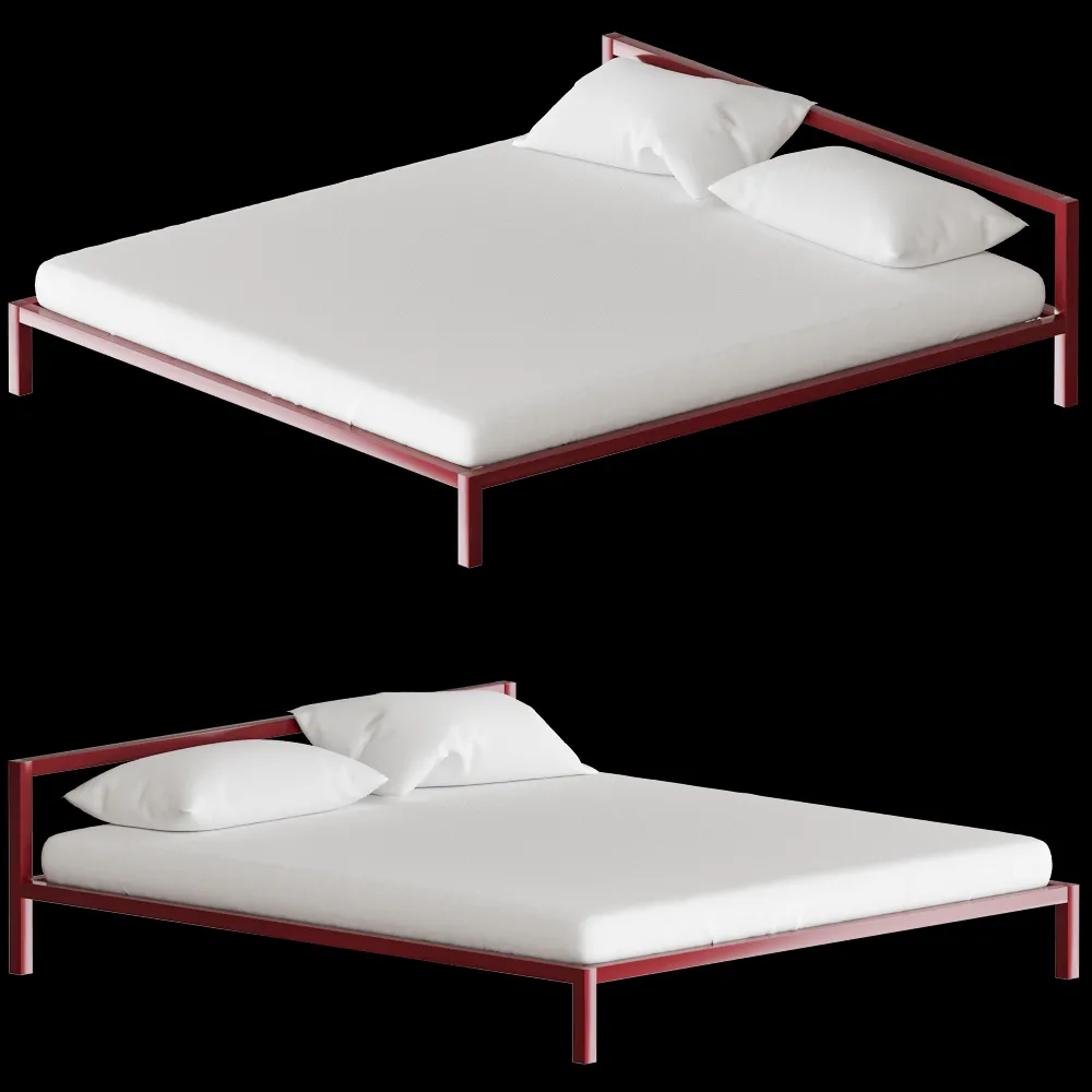 MDF Italia – Bed Aluminium 3ds Max