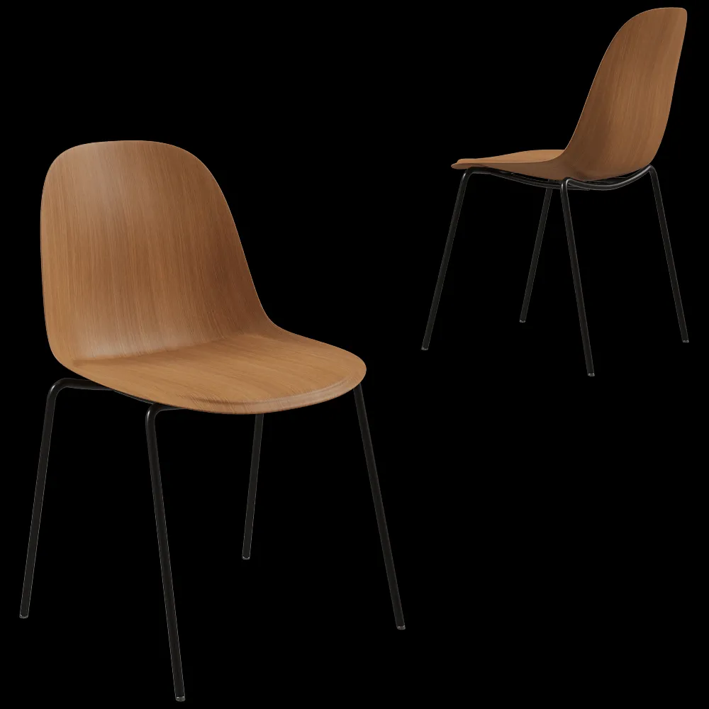 MDF Italia – Chair Press base stackable 3ds Max