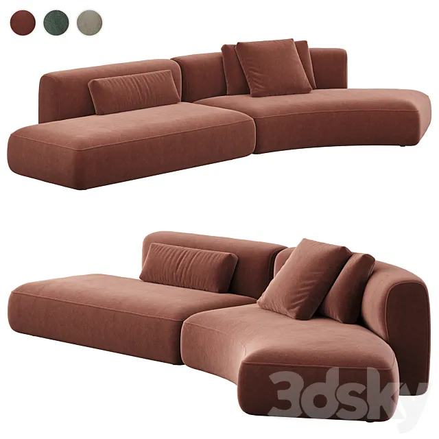 MDF ITALIA Cozy Curve Sofa 3DSMax File