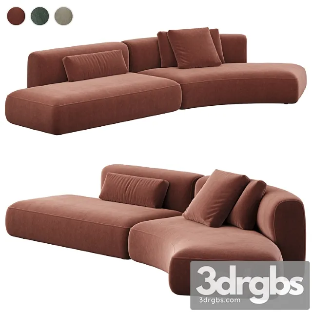 Mdf italia cozy curve sofa