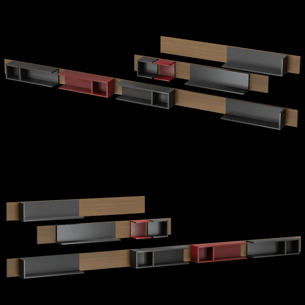MDF Italia – Shelf Pentagramma 3ds Max