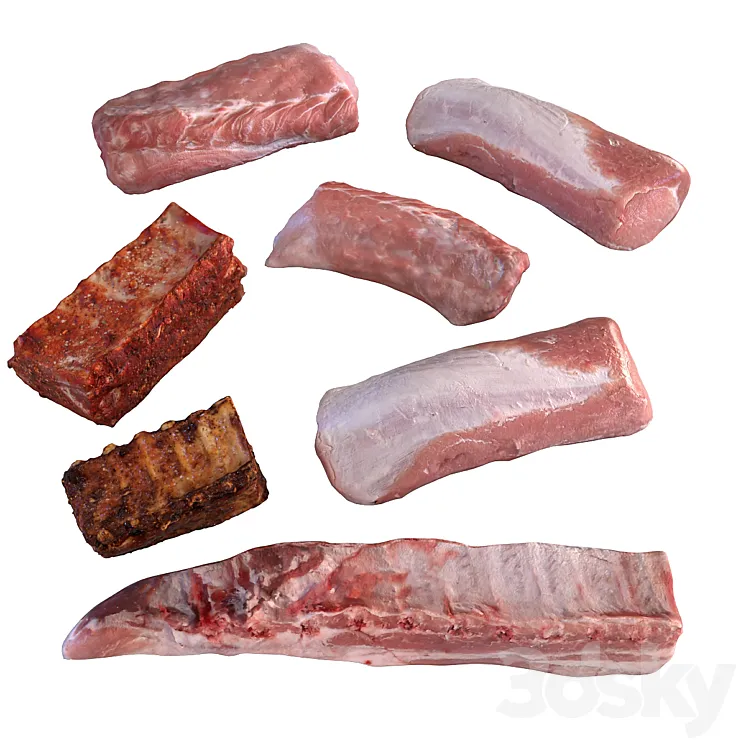 Meat Set 3DS Max