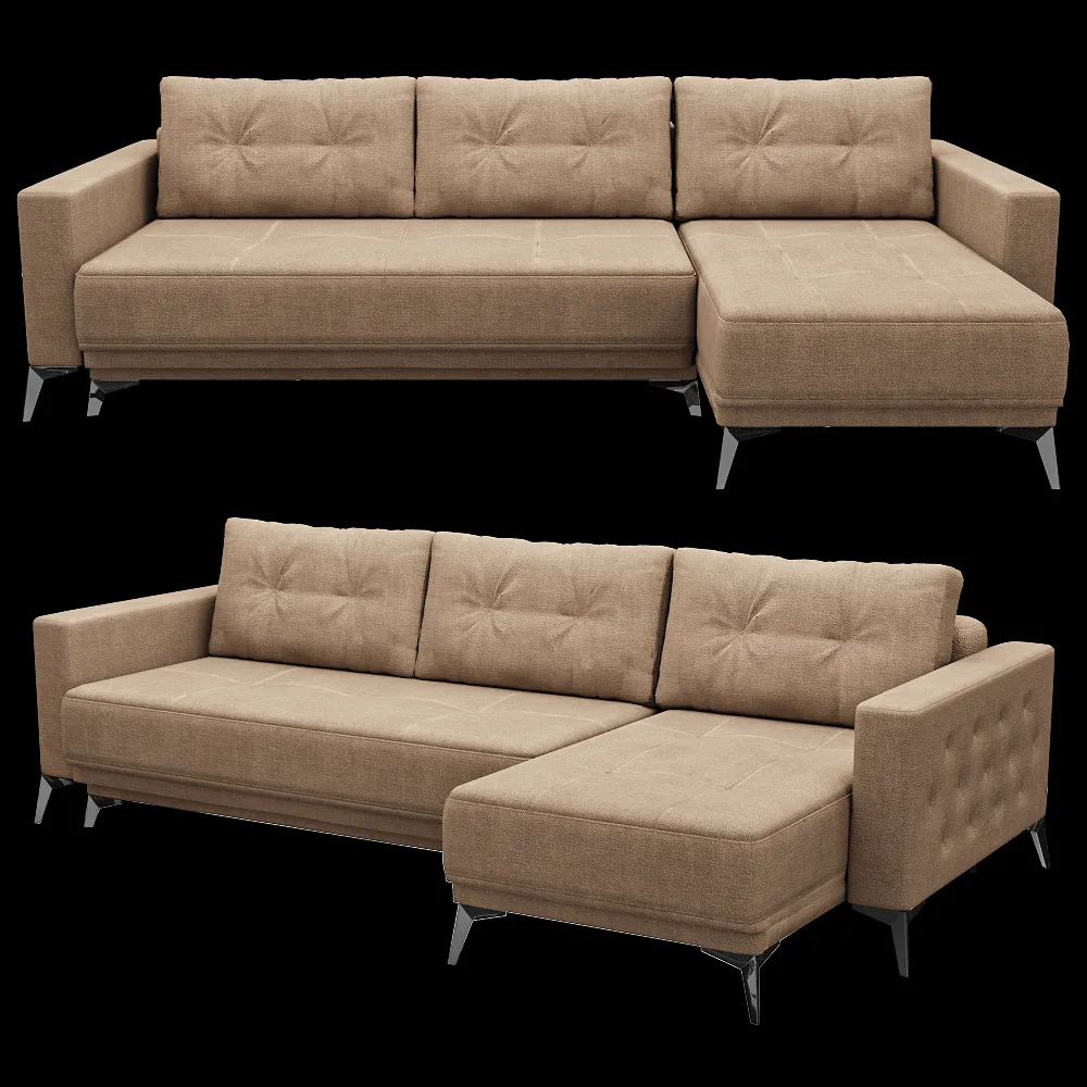 Mechanics of Light  – Corner sofa Alaska 3ds Max