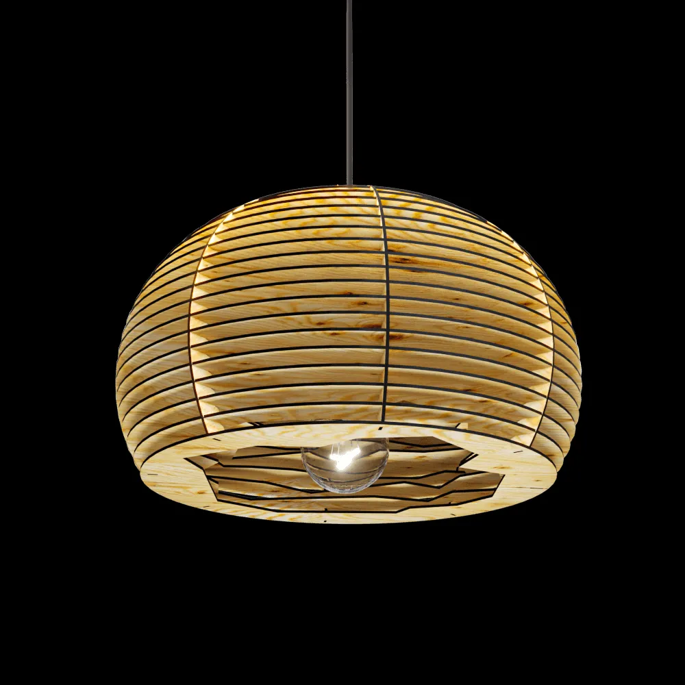 Mechanics of Light  – Pendant lamp Grot 480 3ds Max