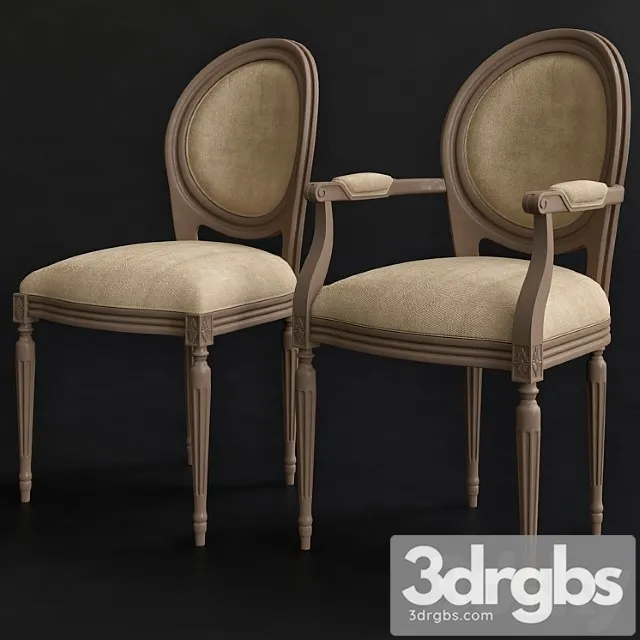 Medallion xvi chair 1 louis modern 2 3dsmax Download