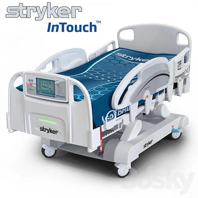 Medical bed Stryker InTouch 3DS Max Model