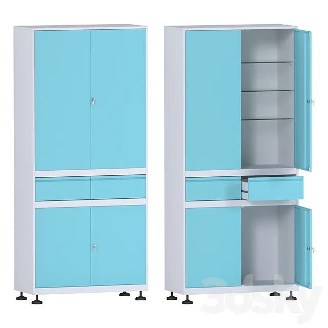 medical cabinet Rommel 3ds Max
