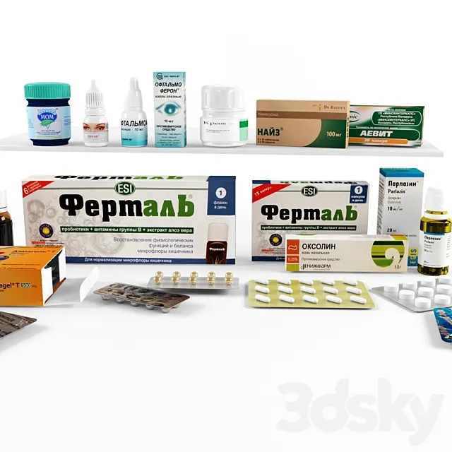 medications 3DSMax File