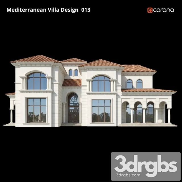 Mediterranean Villa Design 013 3dsmax Download