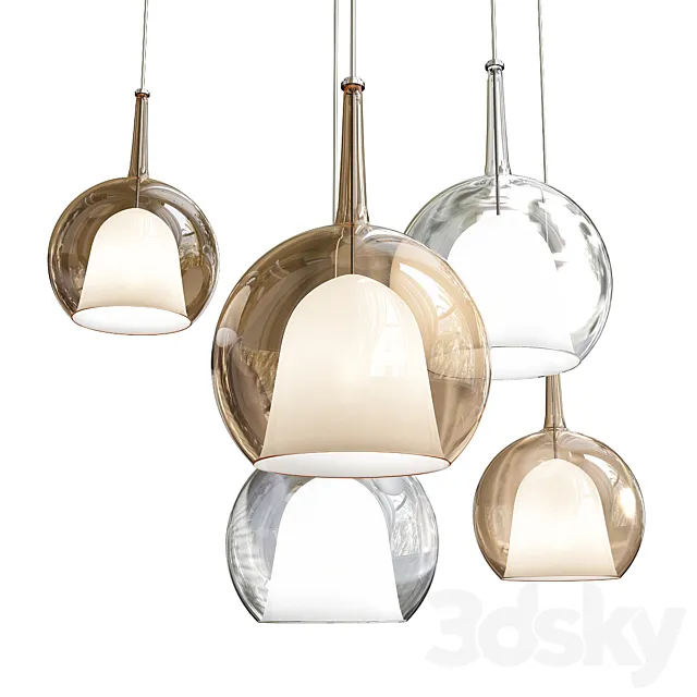 Medium Glo Pendant Light 3DS Max Model