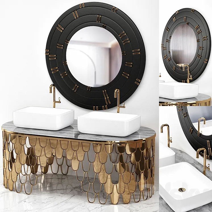 Meet The Most Exquisite Mirrors For Luxury Bathrooms 3DS Max Model