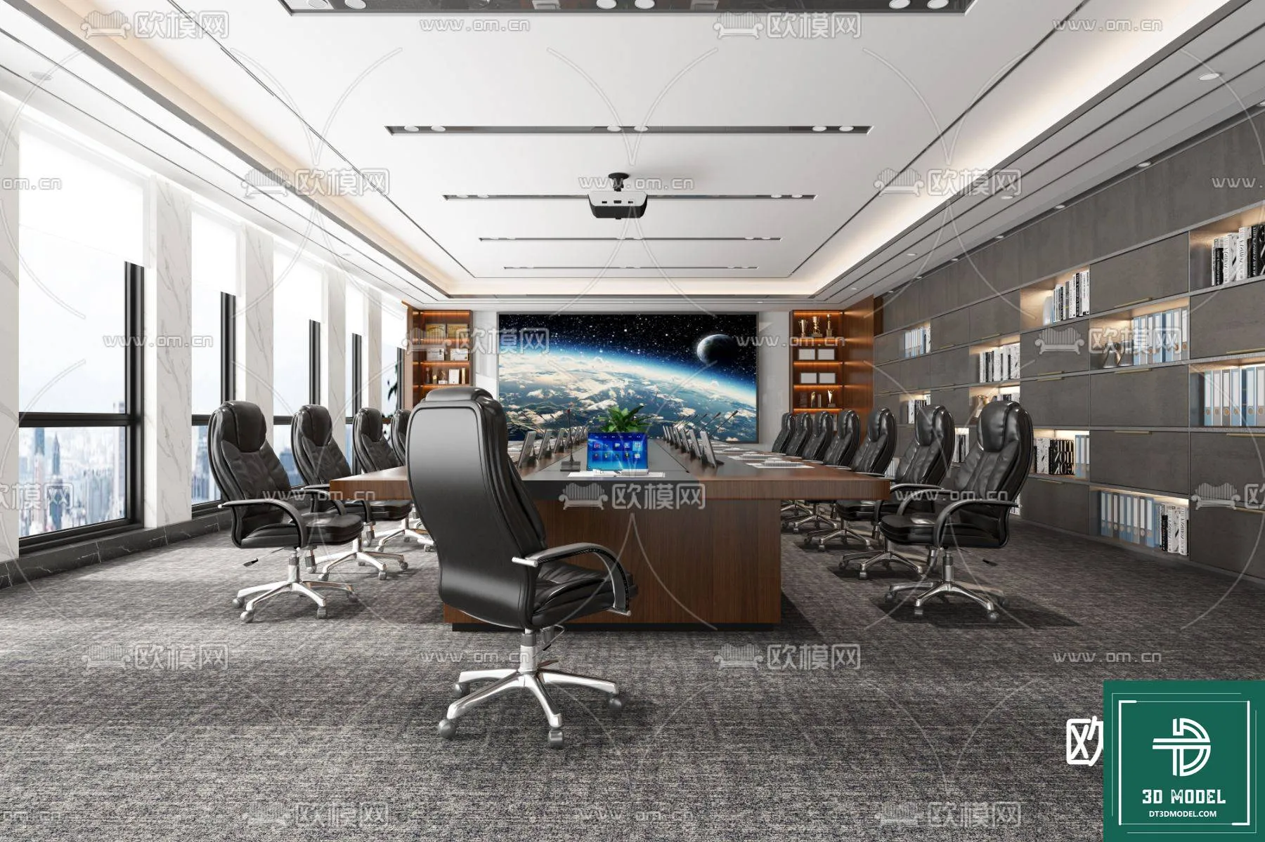 Meeting Room 3D Scene – Interior Design – 031