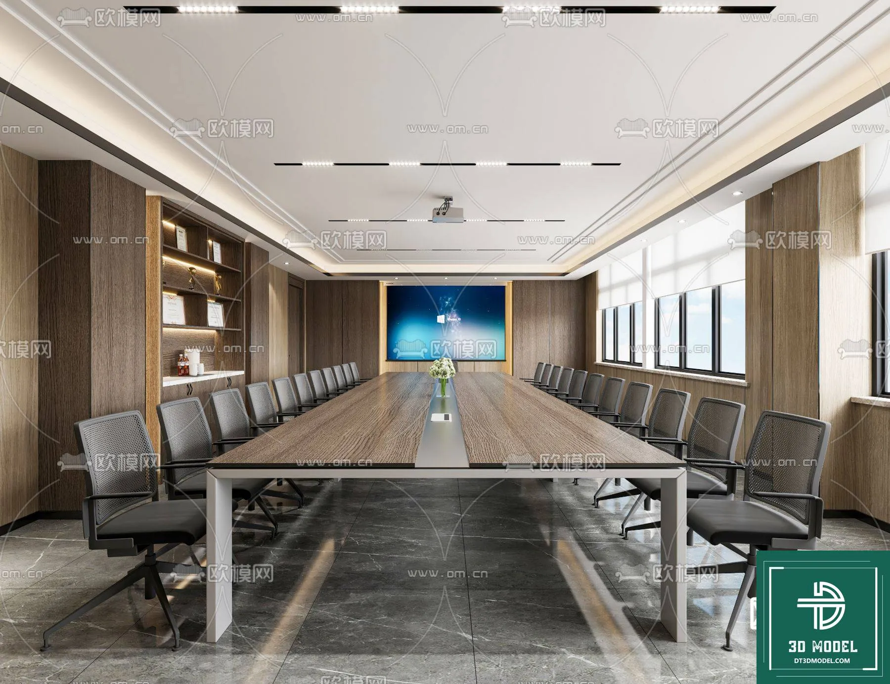 Meeting Room 3D Scene – Interior Design – 052