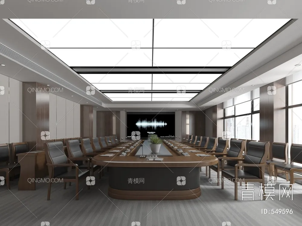 Meeting Room 3D Scene – Interior Design – 115