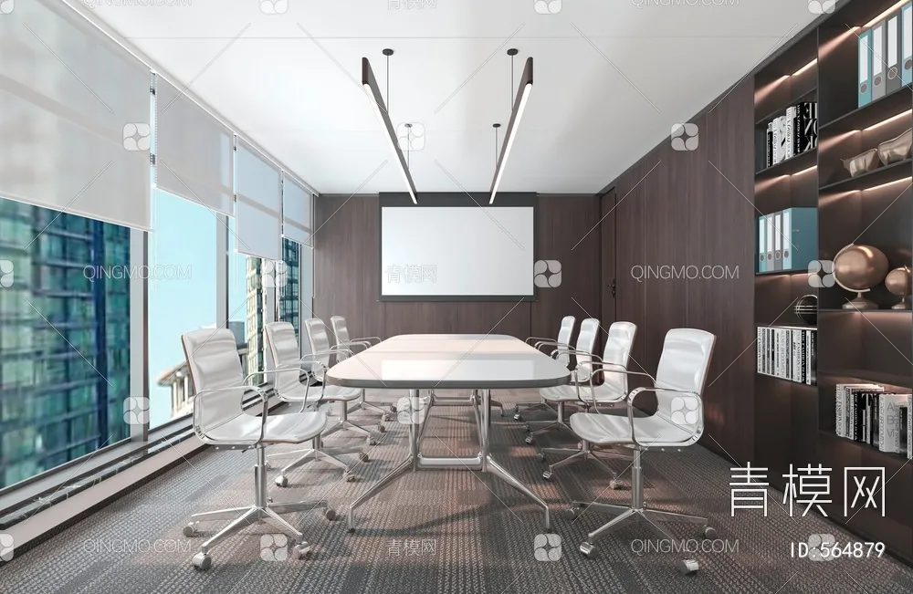 Meeting Room 3D Scene – Interior Design – 122