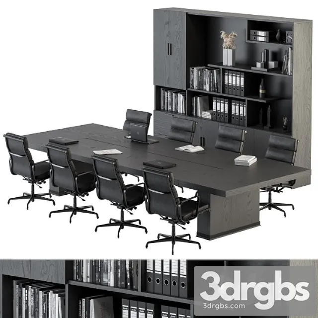 Meeting table with office chair 08