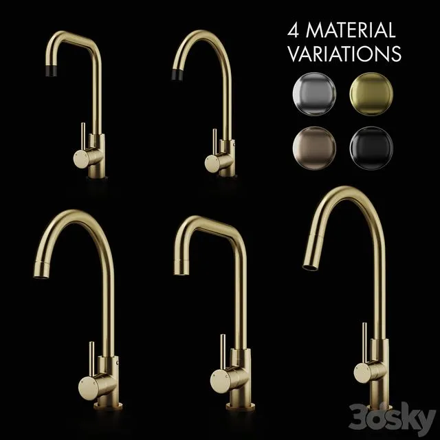 Meir Kitchen faucet and Taps 3dsMax Model