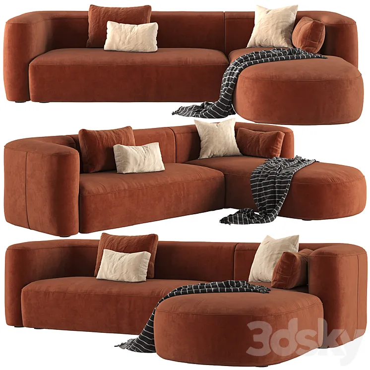 Mellow Sectional Sofa by Acanva 3DS Max Model
