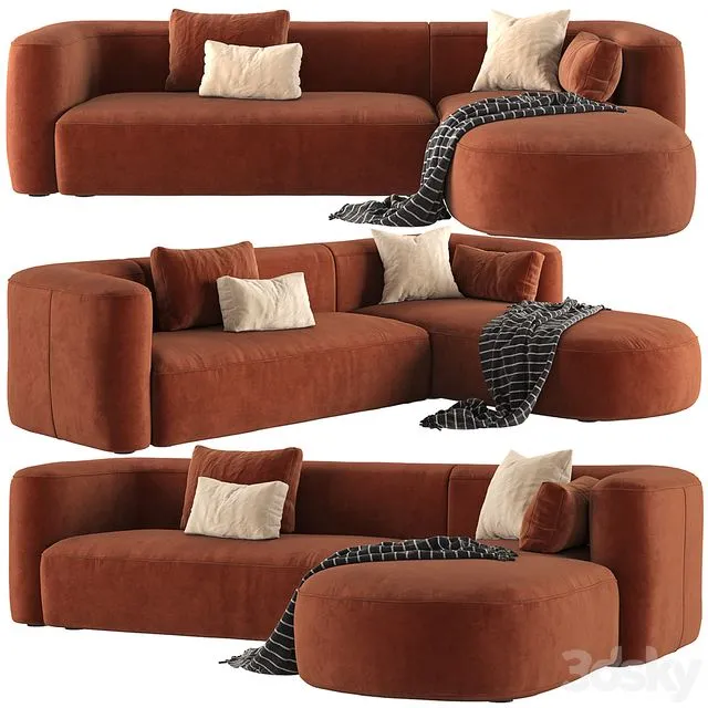 Mellow Sectional Sofa by Acanva 3dsMax Model