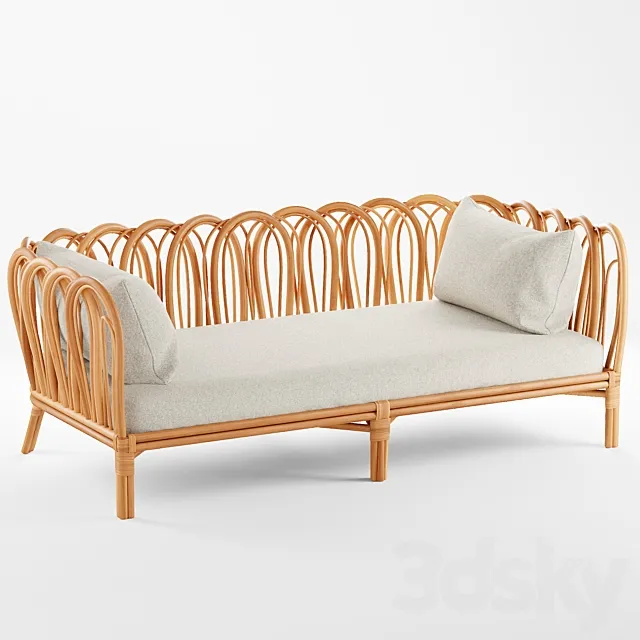 Melody rattan daybed 3DS Max Model