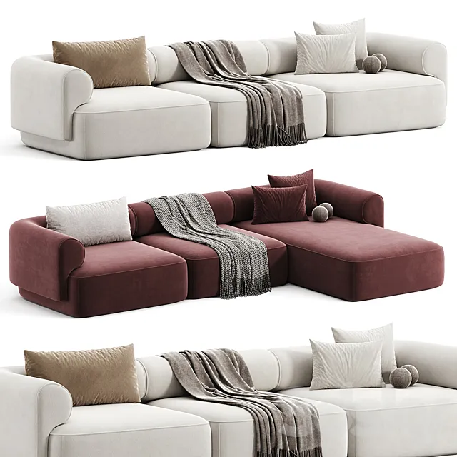 Melody sections sofa 3DS Max Model